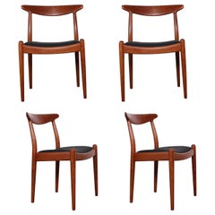 Set of Four Dining Chairs by Hans Wegner
