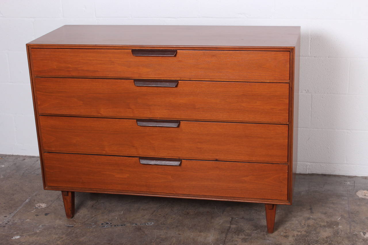Dunbar Dresser with Leather Handles by Edward Wormley