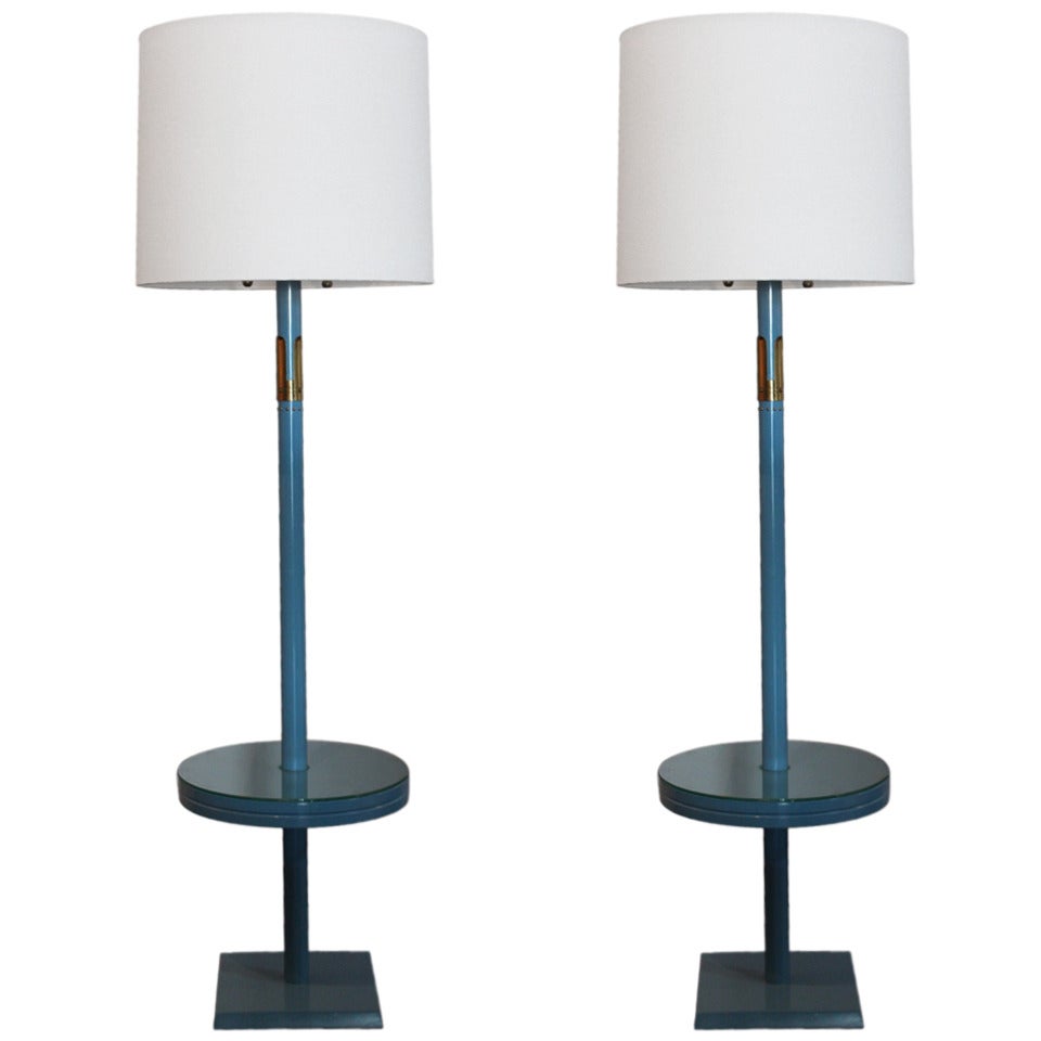 Pair of Floor Lamps by Tommi Parzinger