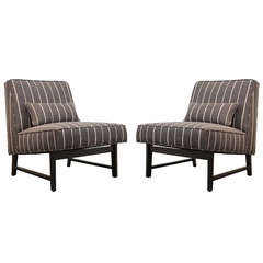 Pair of Slipper Chairs by Edward Wormley for Dunbar Pair of Slipper Chairs by Edward Wormley for Dunbar