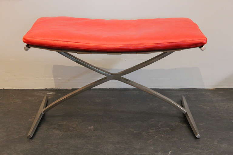 Rare Pair of Stools by Preben Fabricius and Jorgen Kastholm