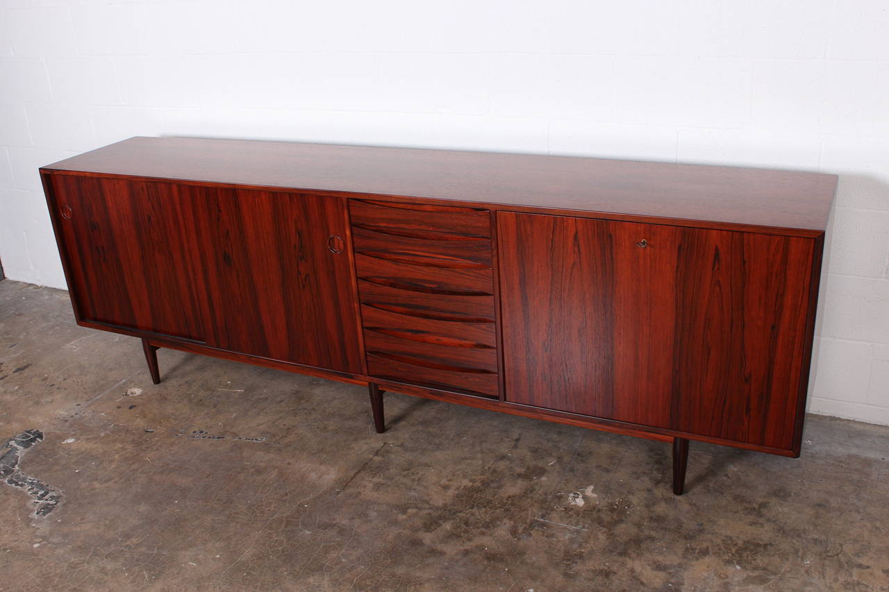 Large Rosewood Credenza by Arne Vodder for Sibast In Good Condition In Dallas, TX