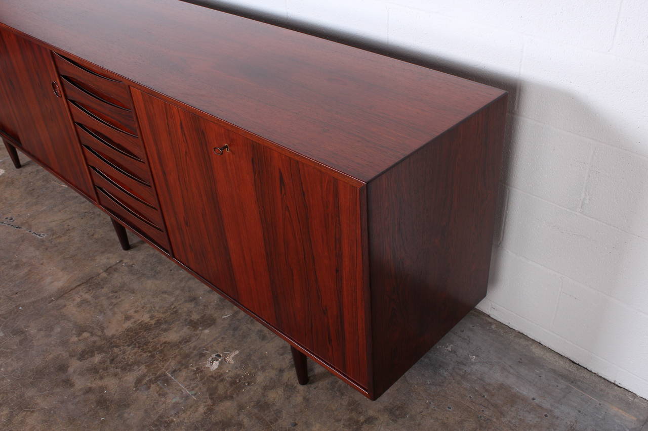 Mid-20th Century Large Rosewood Credenza by Arne Vodder for Sibast