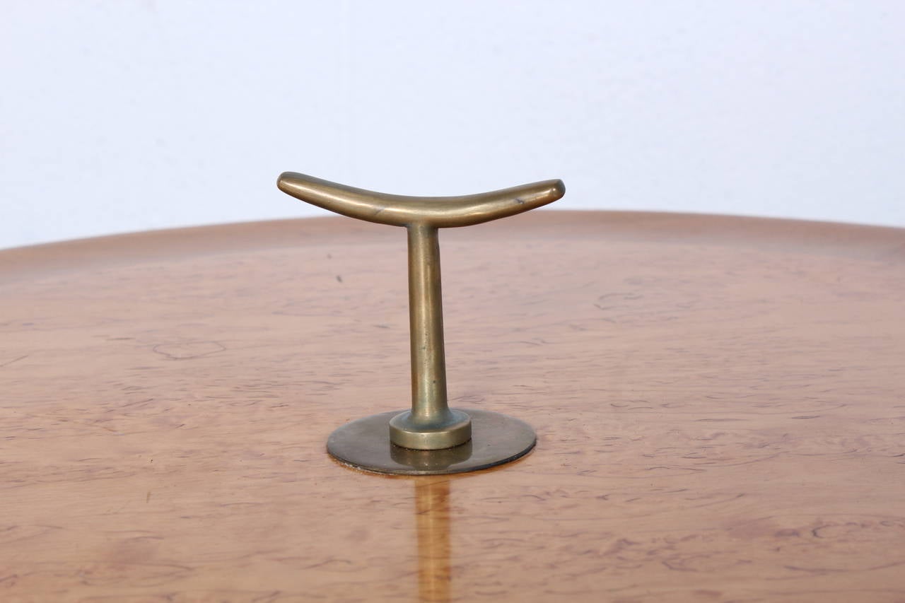 T-handle tripod table designed by Edward Wormley for Dunbar.