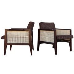 Pair of Tilt Back Chairs by Edward Wormley for Dunbar