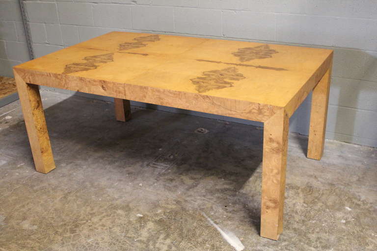 Large Burl Parsons Table by Milo Baughman for Thayer Coggin In Good Condition In Dallas, TX