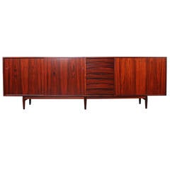 Large Rosewood Credenza by Arne Vodder for Sibast