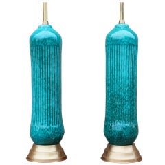Pair of Ceramic Table Lamps by Marcello Fantoni for Raymor