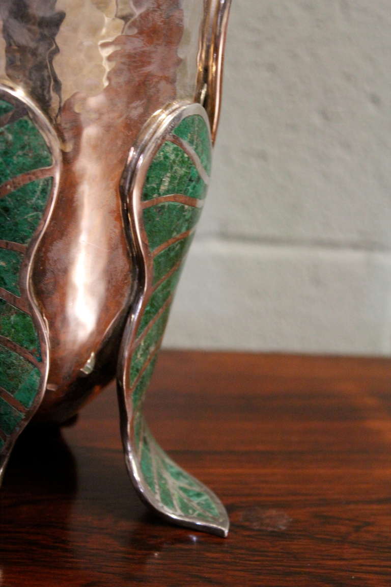 Large Sterling Silver Studio Vase by Emilia Castillo In Excellent Condition In Dallas, TX