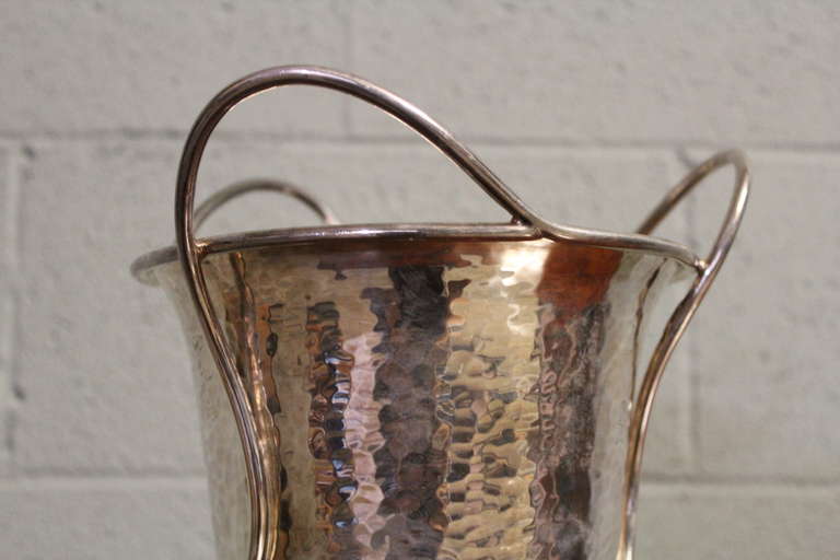 20th Century Large Sterling Silver Studio Vase by Emilia Castillo