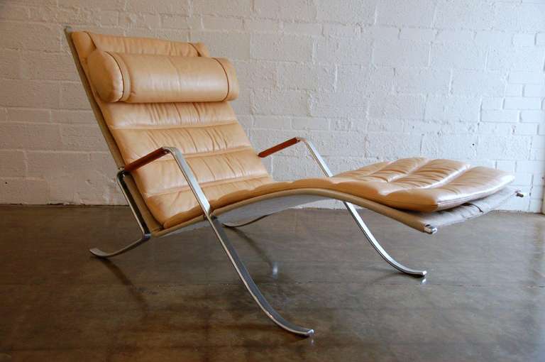 Danish Fabricius and Kastholm Grasshopper Chaise Longue
