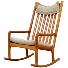 Teak Rocking Chair Designed by Hans Wegner