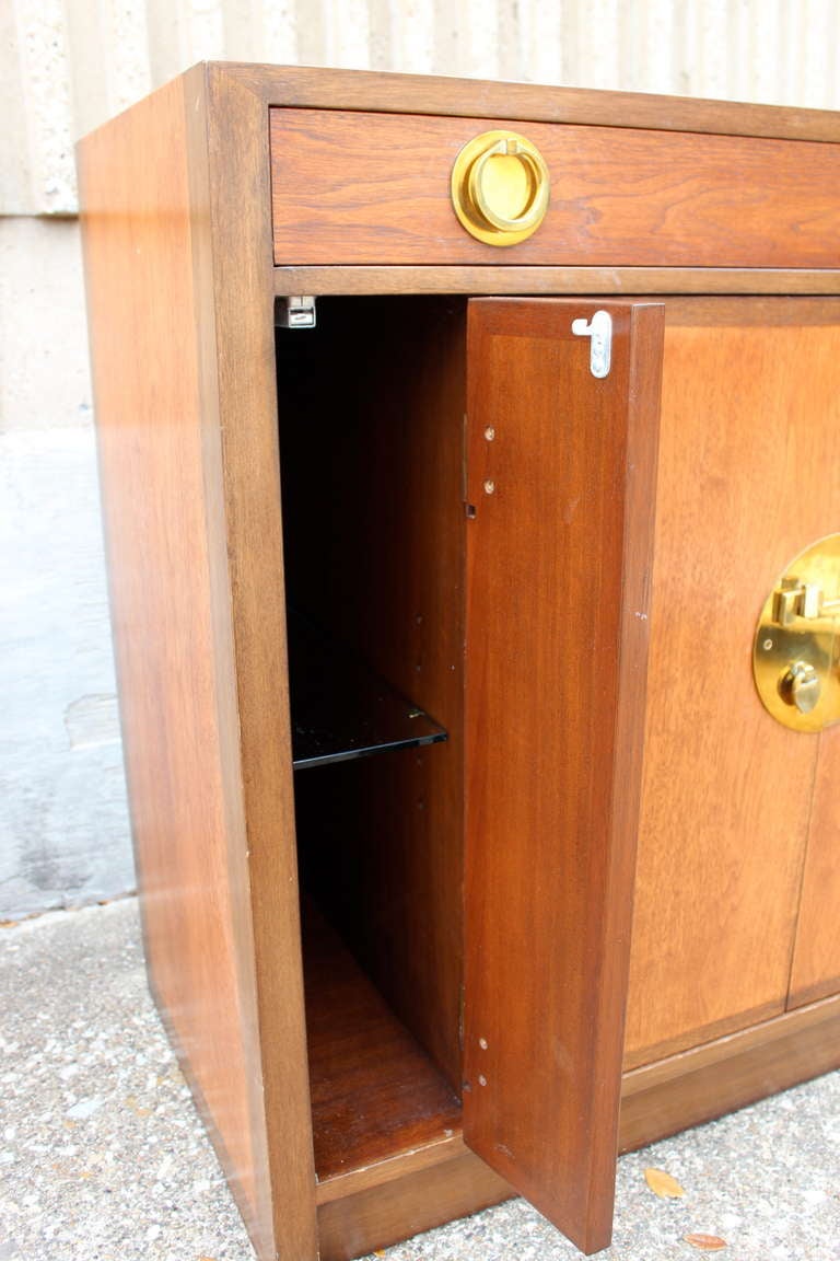 Walnut Bar Cabinet by Edward Wormley for Dunbar at 1stdibs