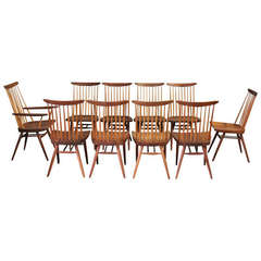 Set of Ten "New" Chairs by George Nakashima