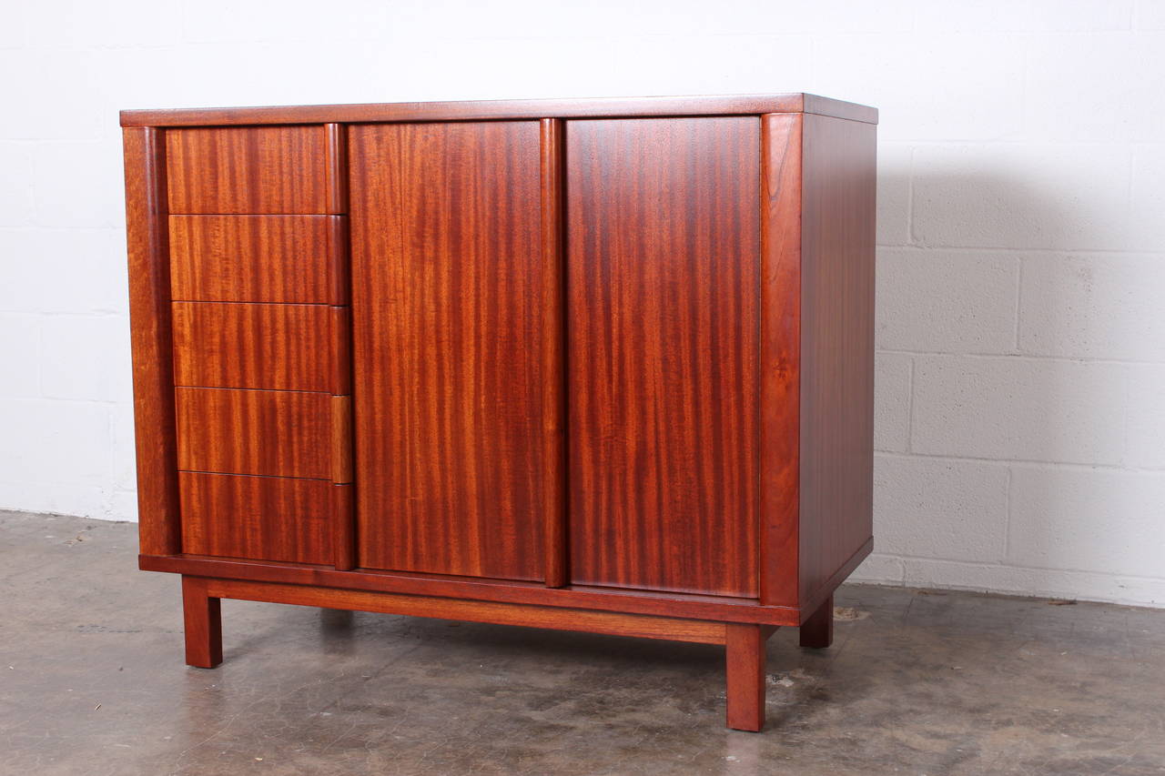 Mahogany Chest by Edward Wormley for Dunbar In Excellent Condition In Dallas, TX