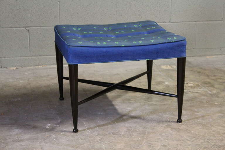 The Thebes Stool by Edward Wormley for Dunbar (4 available) In Good Condition In Dallas, TX