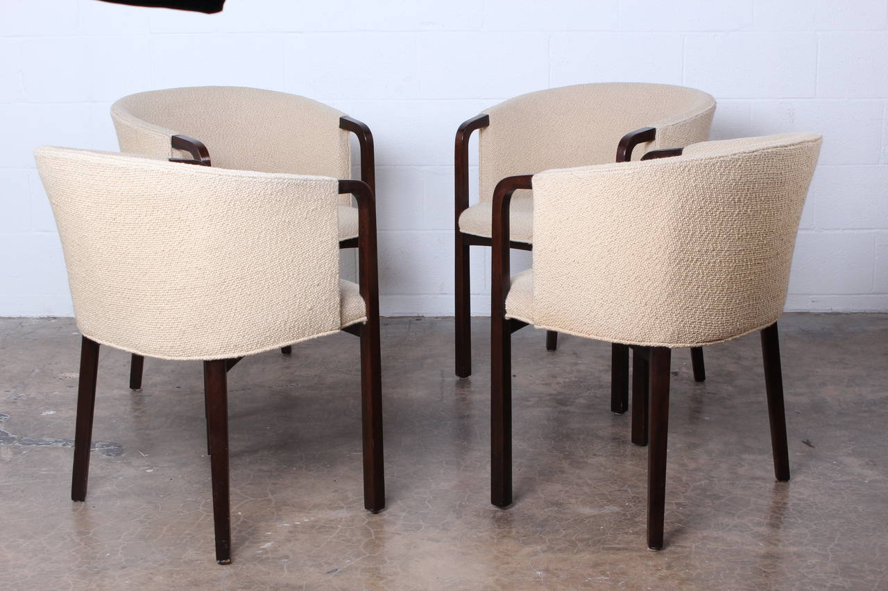 Set of Four Armchairs Designed by Edward Wormley for Dunbar 1