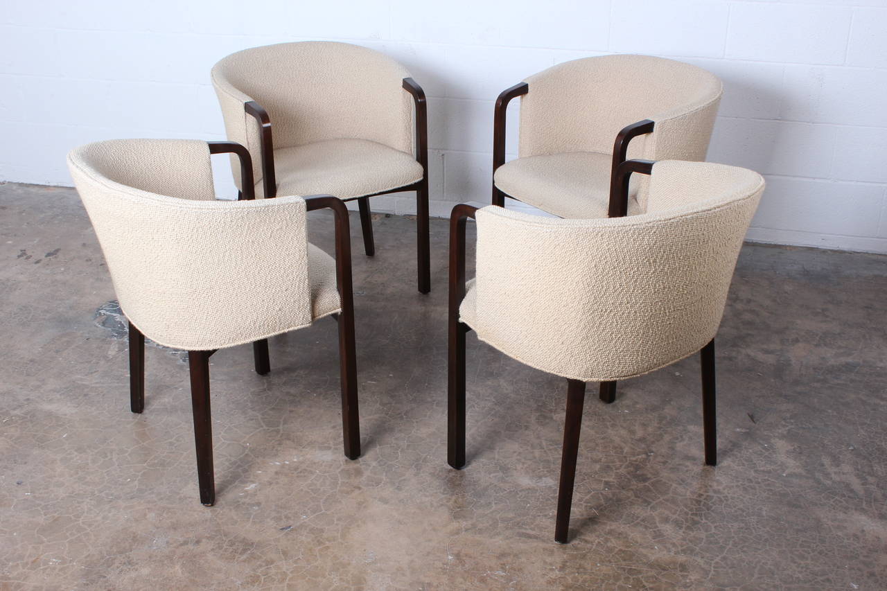Set of Four Armchairs Designed by Edward Wormley for Dunbar 2