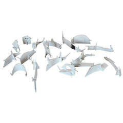 A Large Collection of Stoneware Creatures by Bruno Gambone