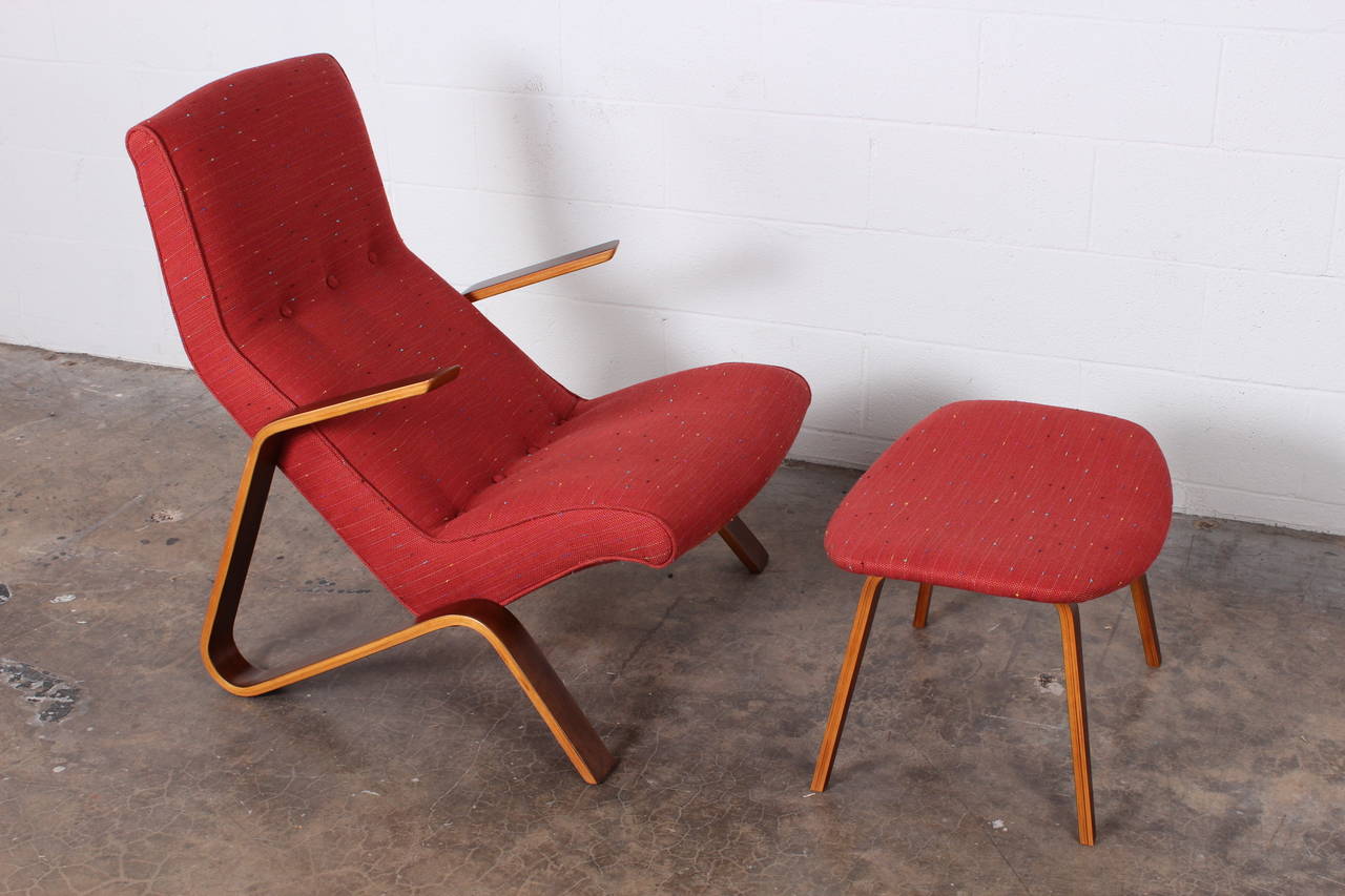 Grasshopper Chair and Ottoman by Eero Saarinen for Knoll 1