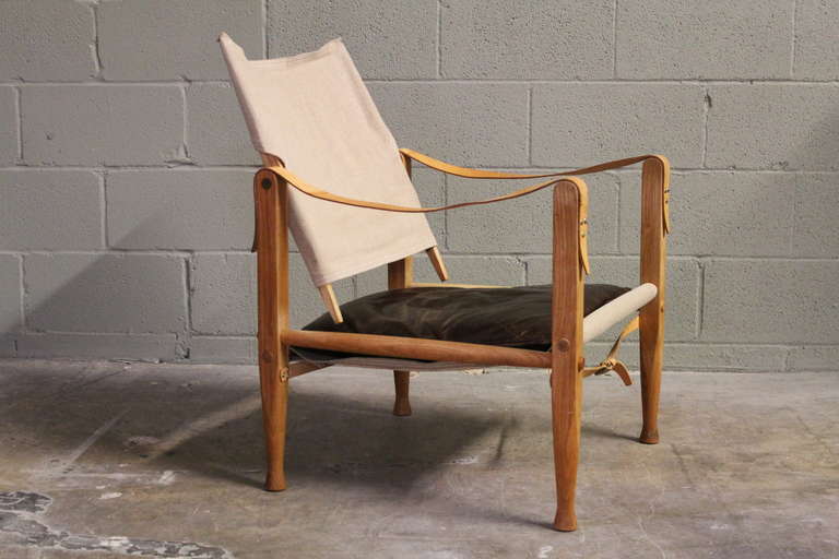 Pair of Safari Chairs by Kaare Klint In Good Condition In Dallas, TX