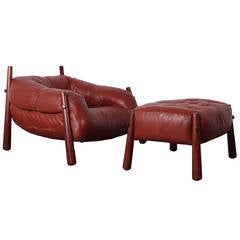 Lounge Chair and Ottoman by Percival Lafer