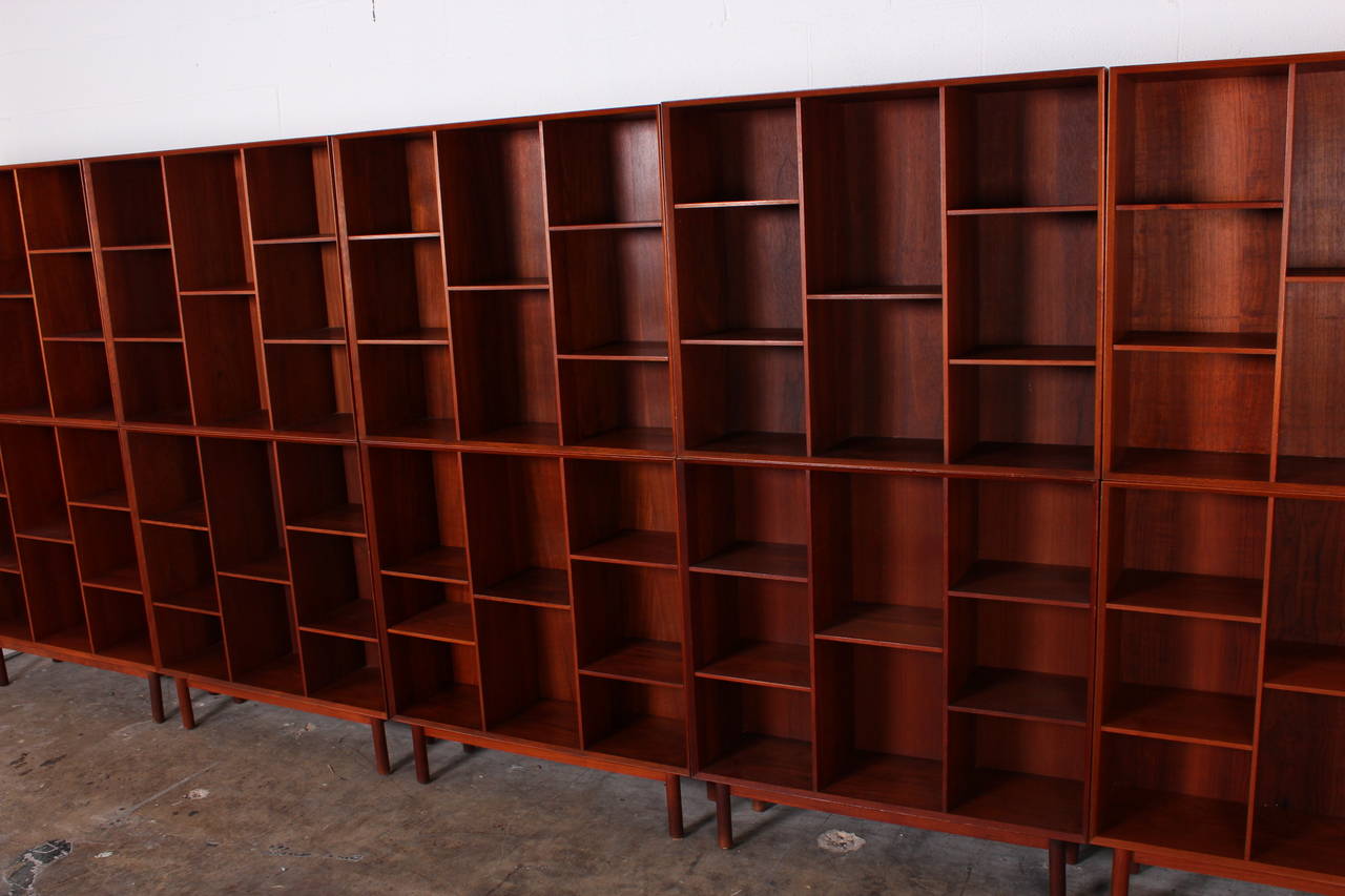 Teak Bookcases by Peter Hvidt for Soborg In Good Condition In Dallas, TX