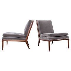 Pair of Slipper Chairs by T.H. Robsjohn-Gibbings