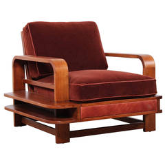 Rare Lounge Chair Designed by Russel Wright for Conant-Ball