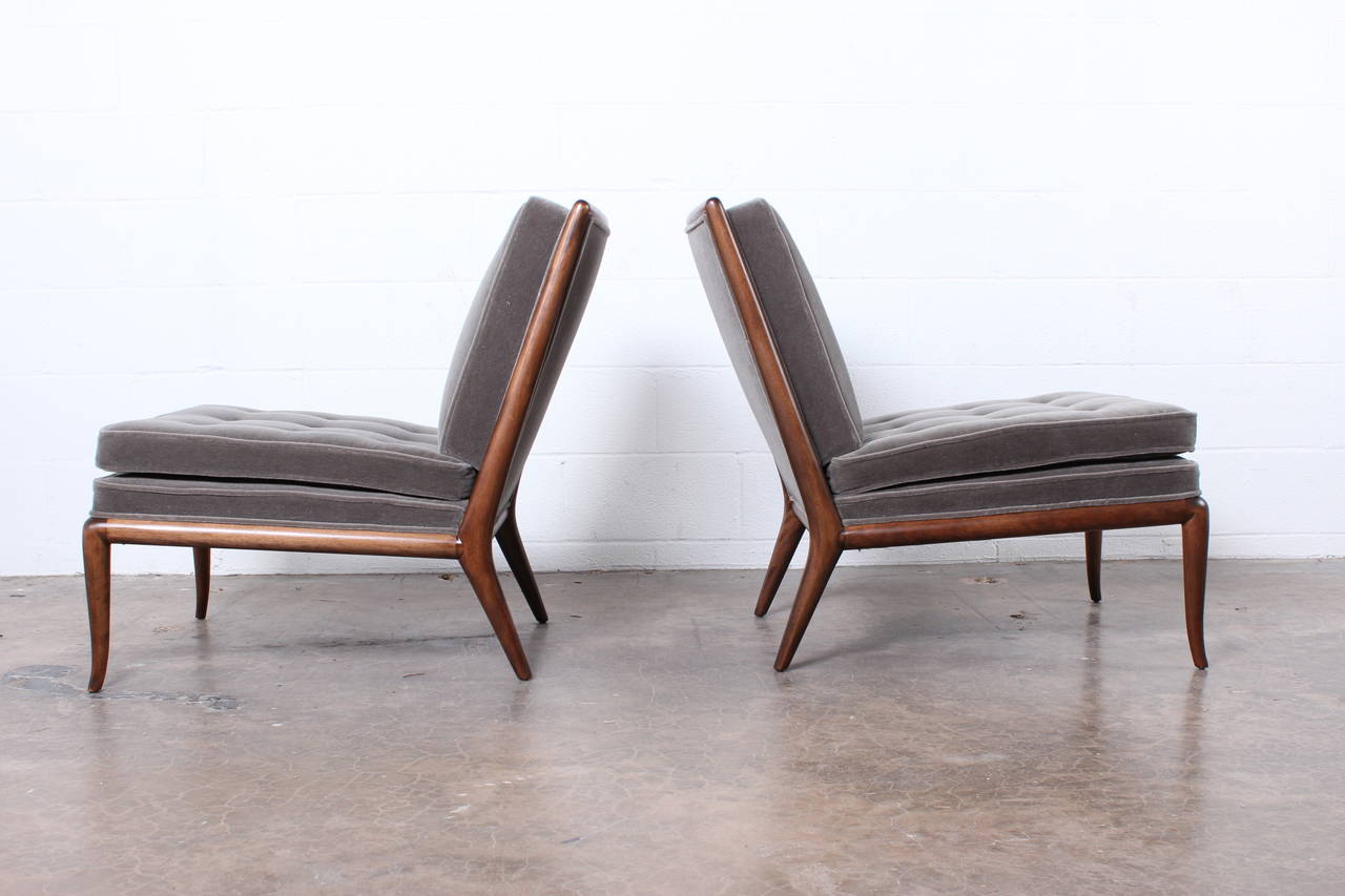 Pair of Slipper Chairs by T.H. Robsjohn-Gibbings