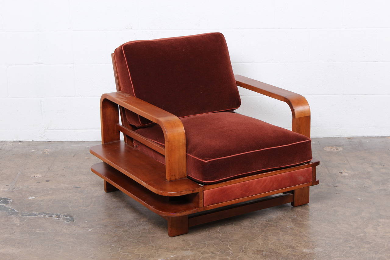 Mid-20th Century Rare Lounge Chair Designed by Russel Wright for Conant-Ball