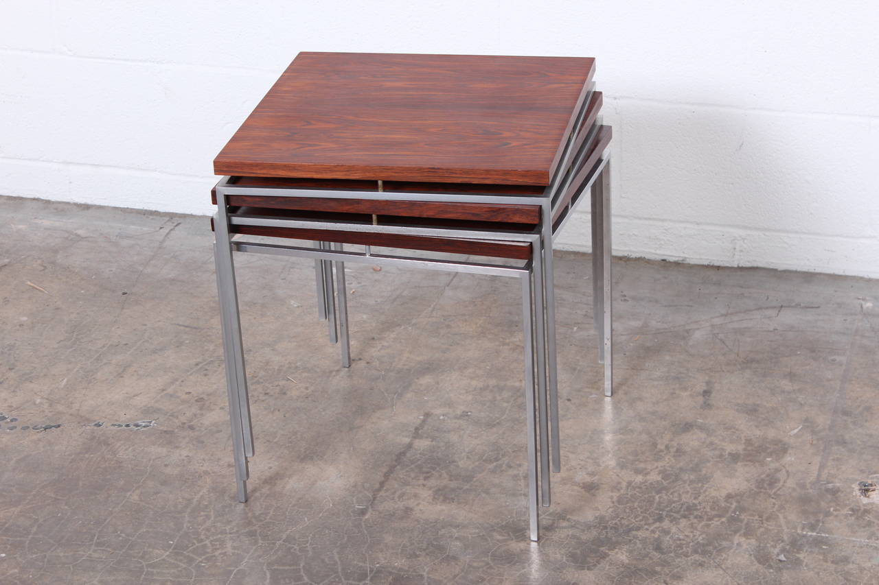 Rosewood Nesting Tables by Knud Joos for Jason 6