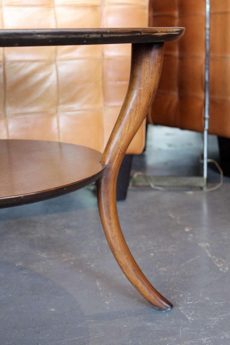 Saber Leg Table by T.H. Robsjohn-Gibbings In Good Condition In Dallas, TX