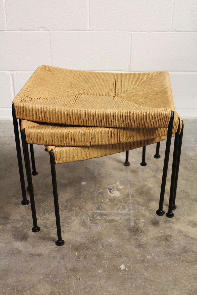 Bench with three stools by Arthur Umanoff 5