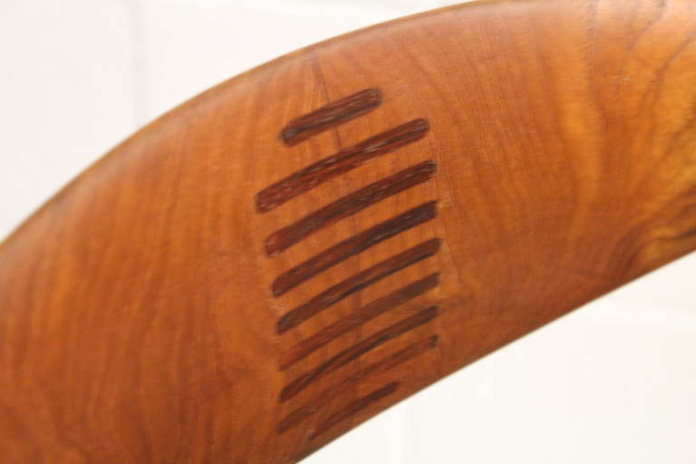 Mid-20th Century Cowhorn Chair by Hans Wegner