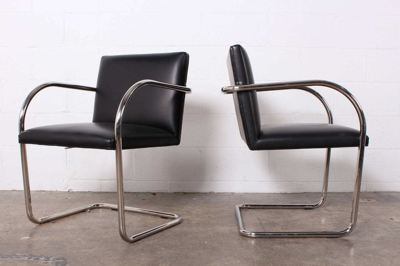 Brno Chairs by Mies van der Rohe for Knoll In Excellent Condition In Dallas, TX
