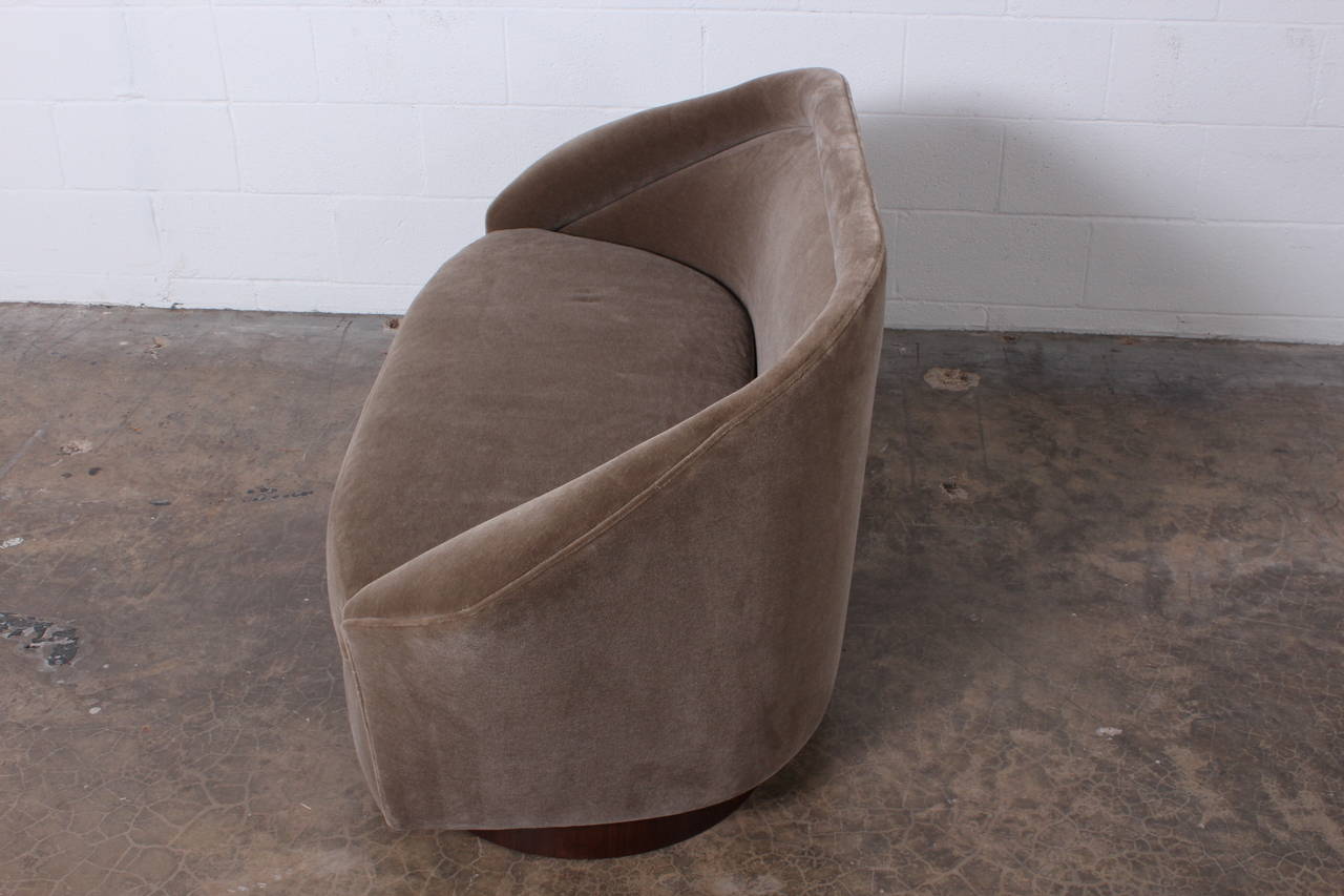 Settee by Adrian Pearsall in Mohair 4