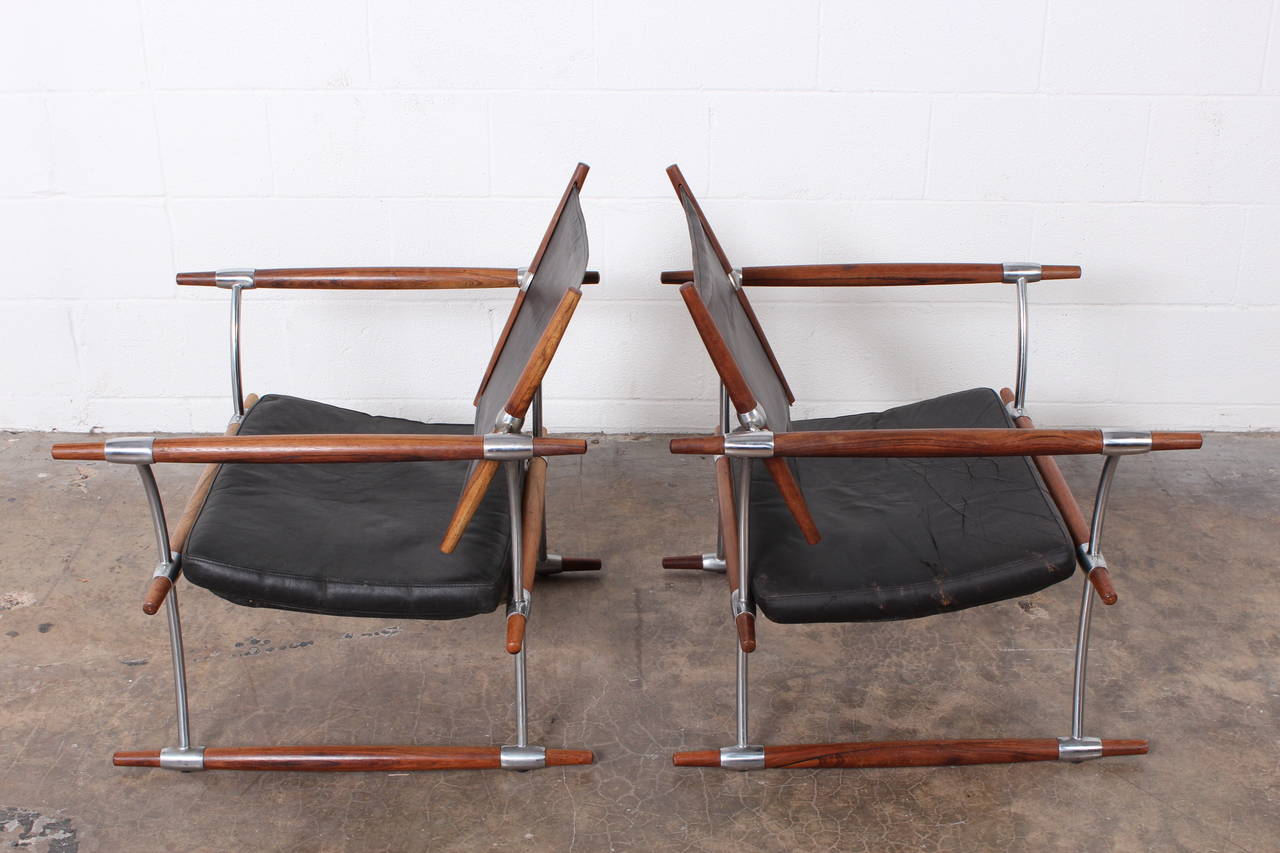 Pair of Rosewood Lounge Chairs by Jens Quistgaard 1