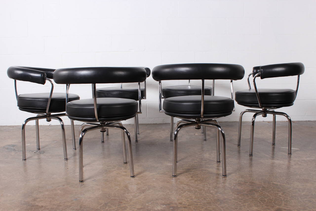 Early 20th Century LC7 Chairs by Pierre Jeanneret, Charlotte Perriand and Le Corbusier for Cassina