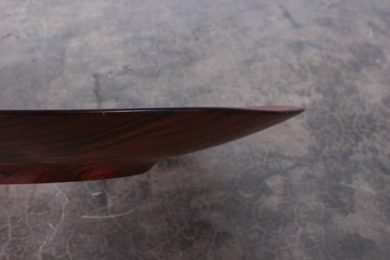 A very large black walnut charger by Bob Stocksdale. This is the largest example that we have seen.