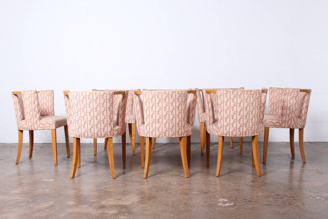 Set of Eight Dining Chairs by Eliel Saarinen In Good Condition In Dallas, TX