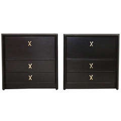 Pair of Night Stands by Paul Frankl for Johnson Furniture