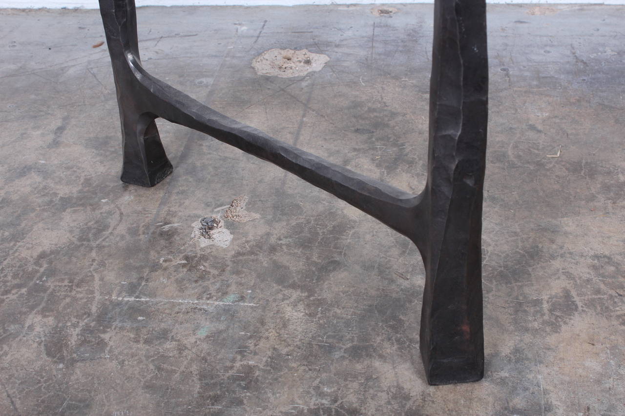 Hand-Forged Iron and Glass Display 4