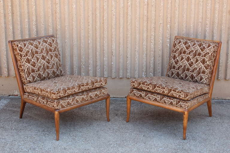 Pair of Slipper Chairs by T.H. Robsjohn-Gibbings