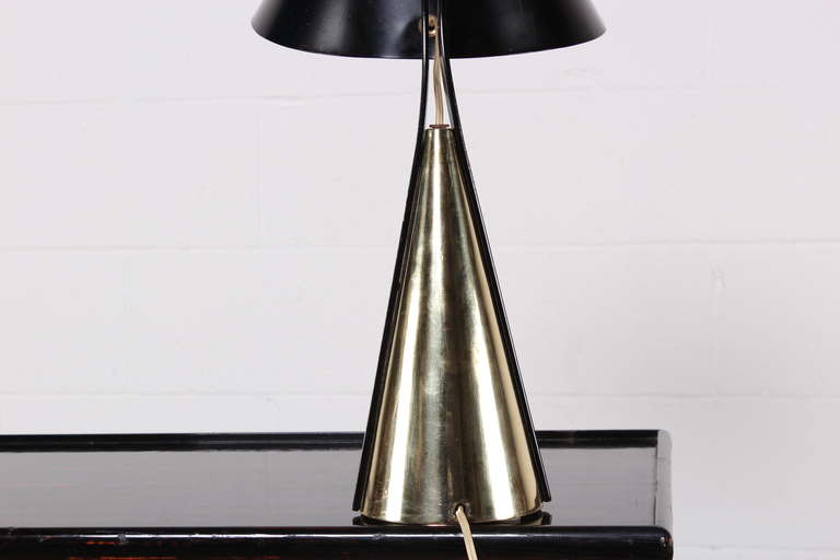 Brass and Steel Desk Lamp 4