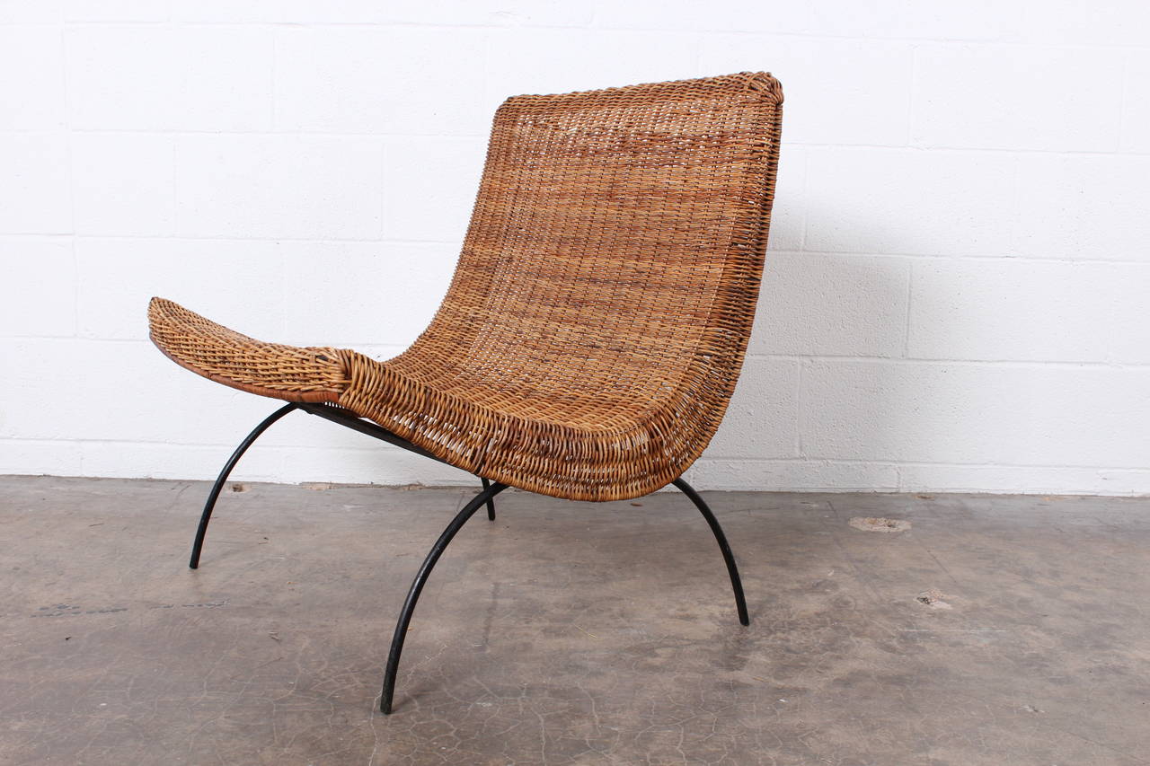 Pair of Rattan Scoop Chairs Attributed to Milo Baughman 6