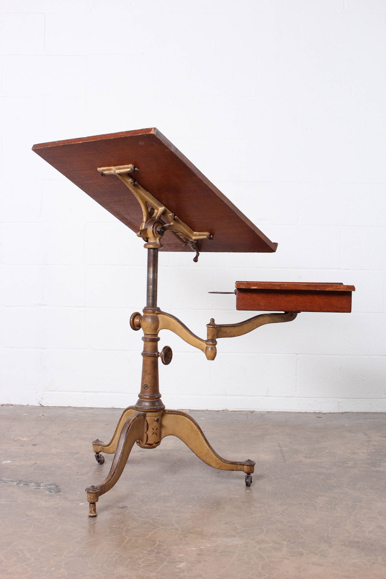 Victorian Cast Iron Artist Drafting Table 6