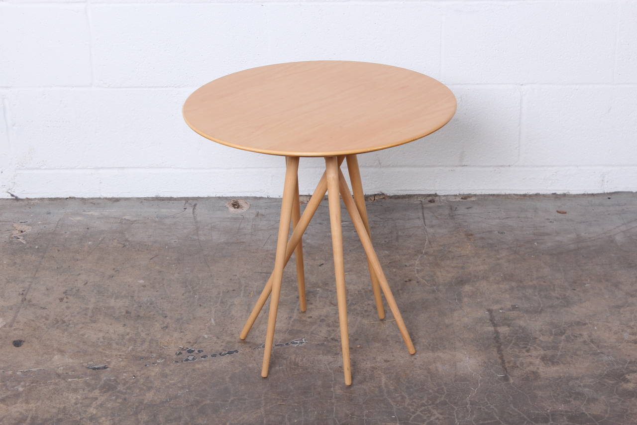 A toothpick side table designed by Lawrence Laske for Knoll.