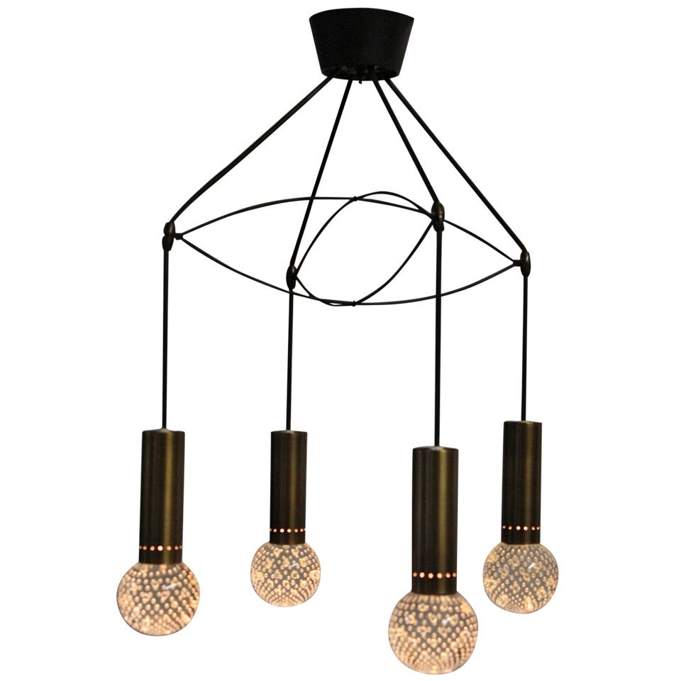 Bubble Lamp Light Fixture by Gino Sarfatti