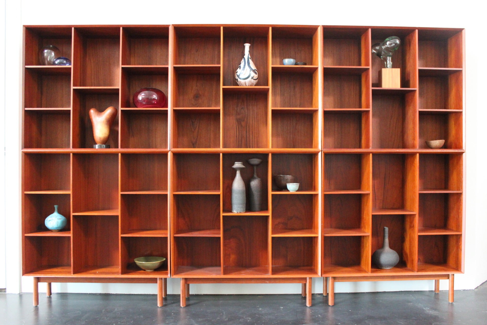 Wall of Bookcases by Peter Hvidt
